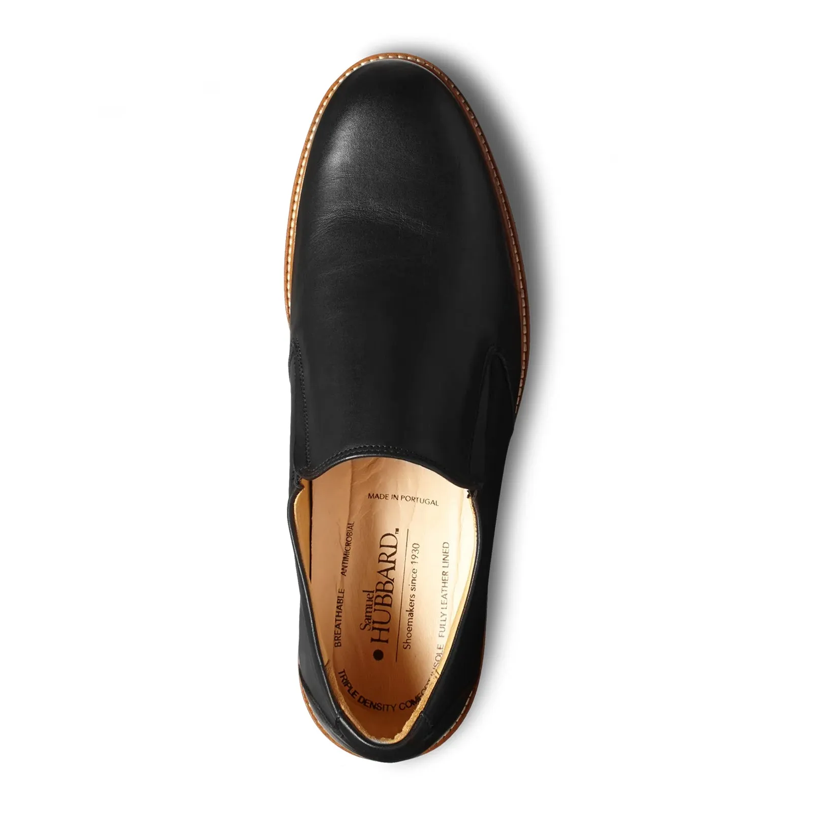 Samuel Hubbard Frequent Traveler Loafer (Men) - Black Leather