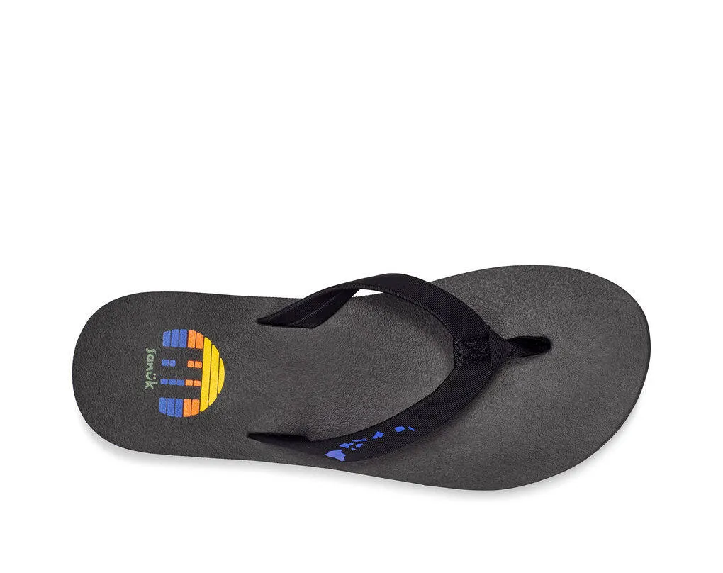 Sanuk Womens Ashland ST Hawaii Black