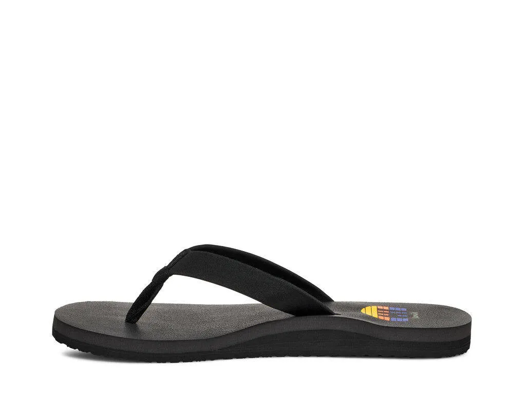 Sanuk Womens Ashland ST Hawaii Black