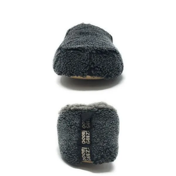 Sherpa Black - Men's Cozy Sherpa House Slippers