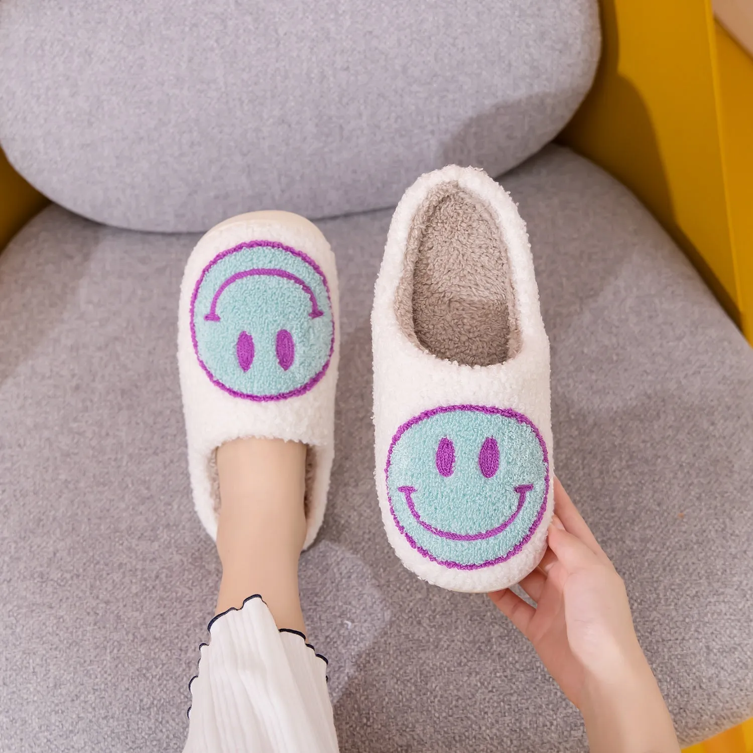 Smiley Face Slippers