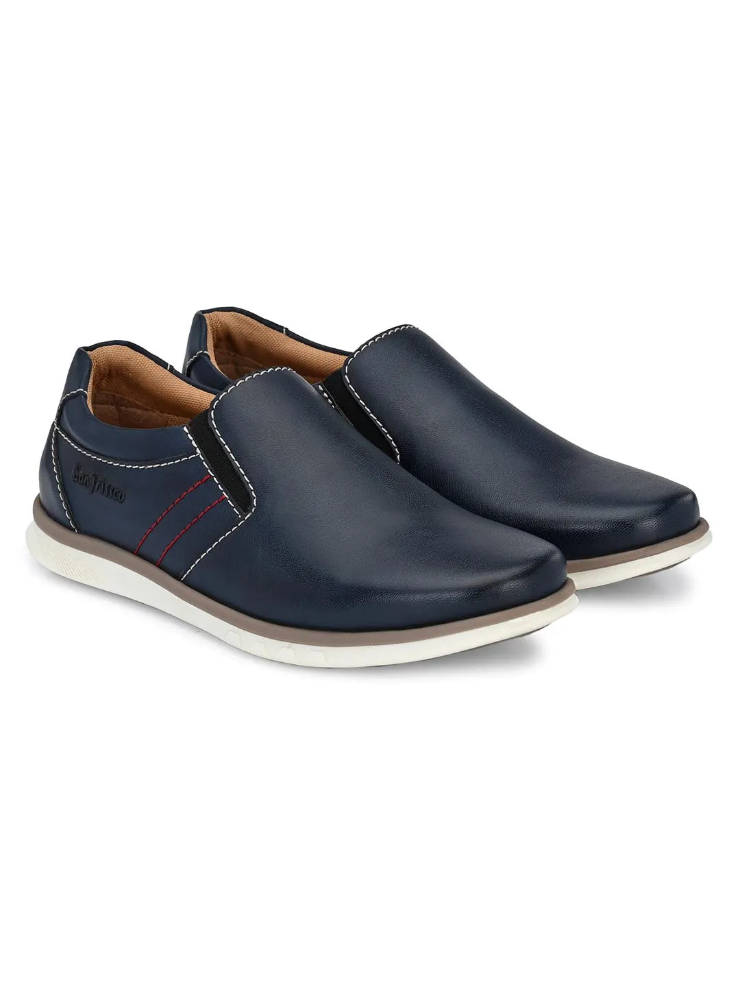 Space Blue Casual Slip-ons