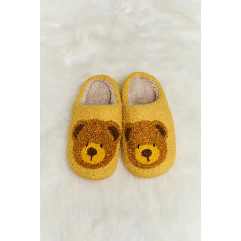 Teddy Bear Plush Slippers