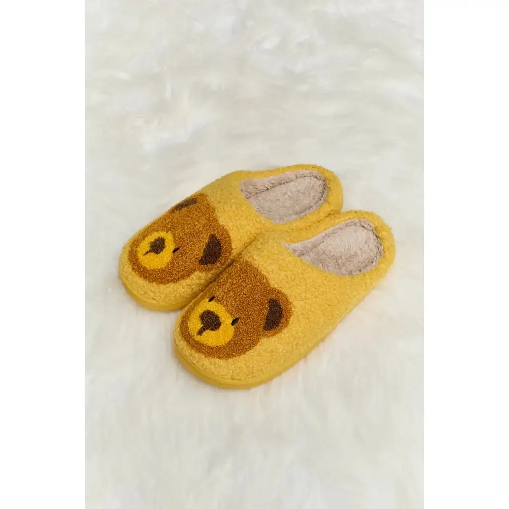 Teddy Bear Plush Slippers