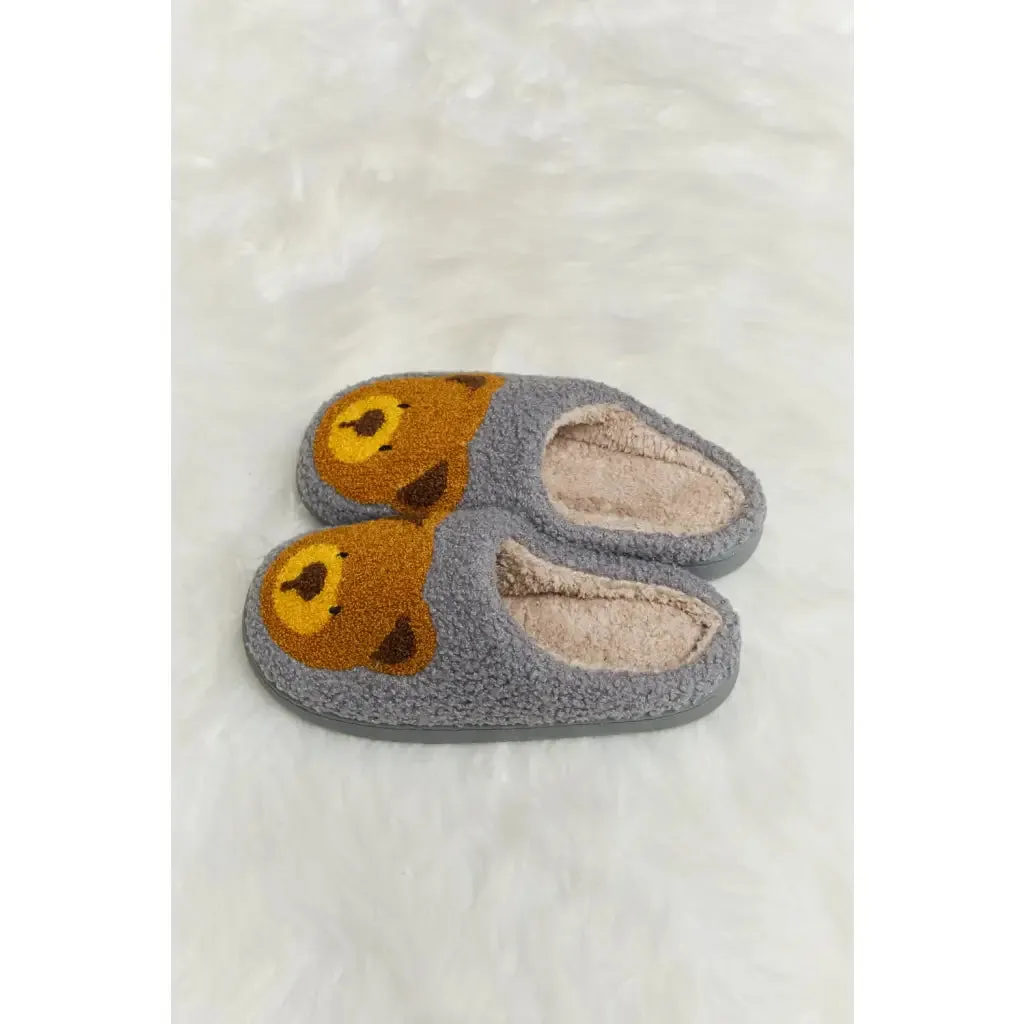 Teddy Bear Plush Slippers