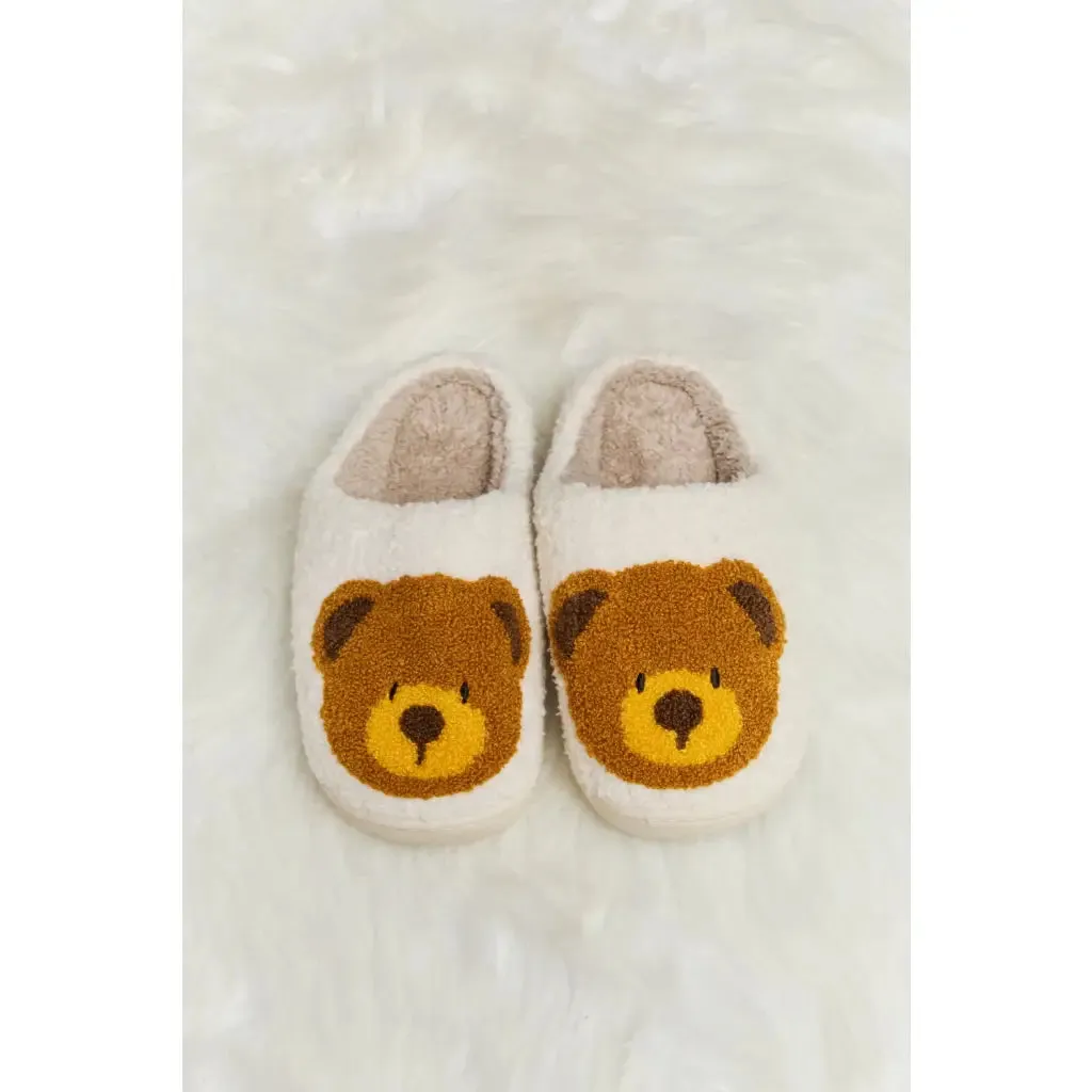 Teddy Bear Plush Slippers