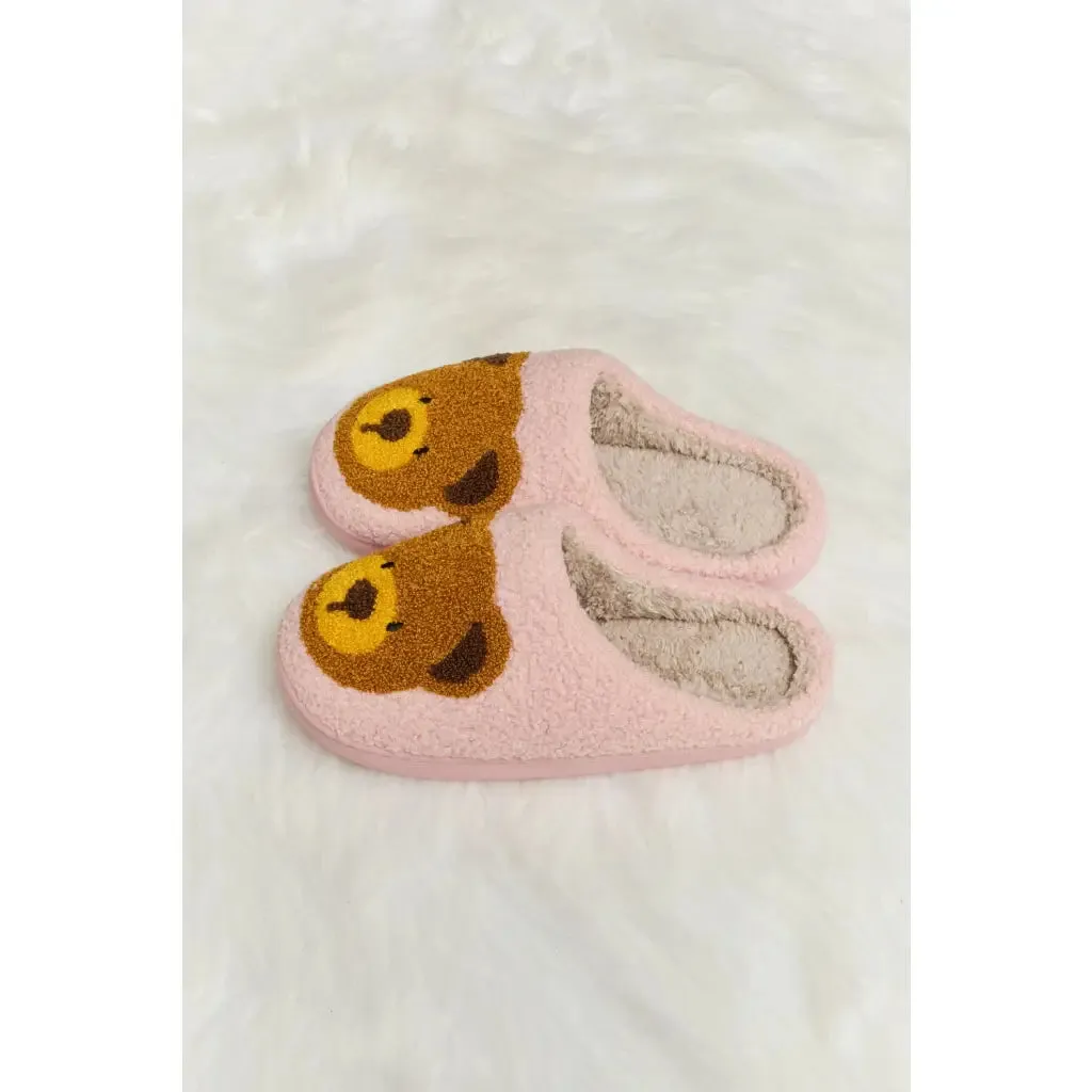 Teddy Bear Plush Slippers