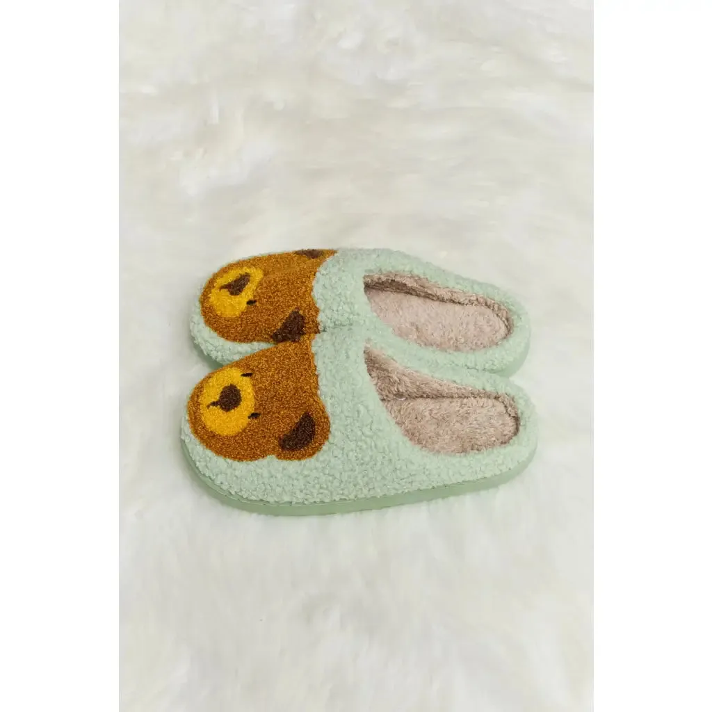 Teddy Bear Plush Slippers