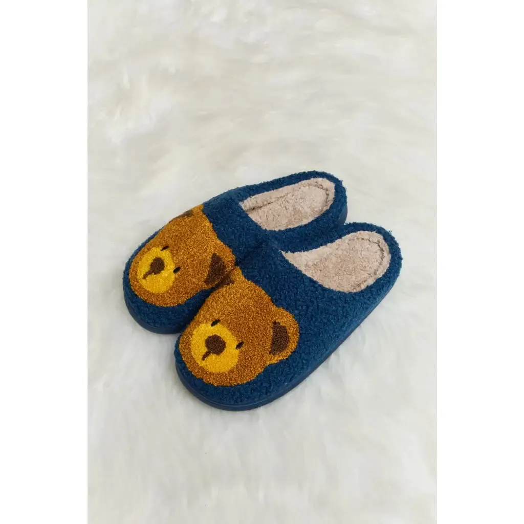 Teddy Bear Plush Slippers