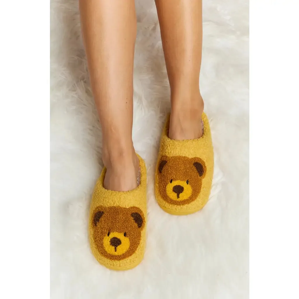 Teddy Bear Plush Slippers