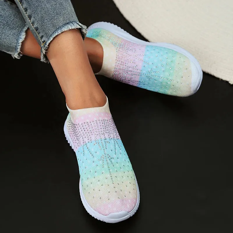 THORDIS RAINBOW KNIT SNEAKERS