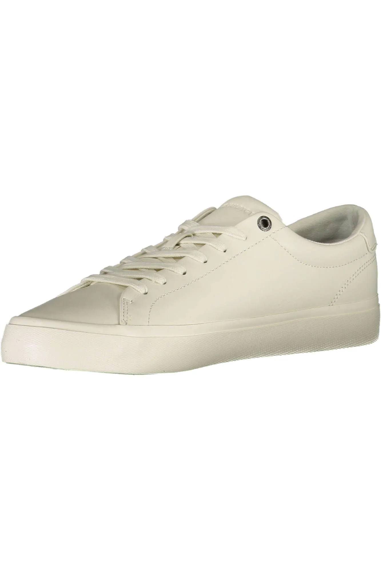 Tommy Hilfiger White Leather Men Sneaker