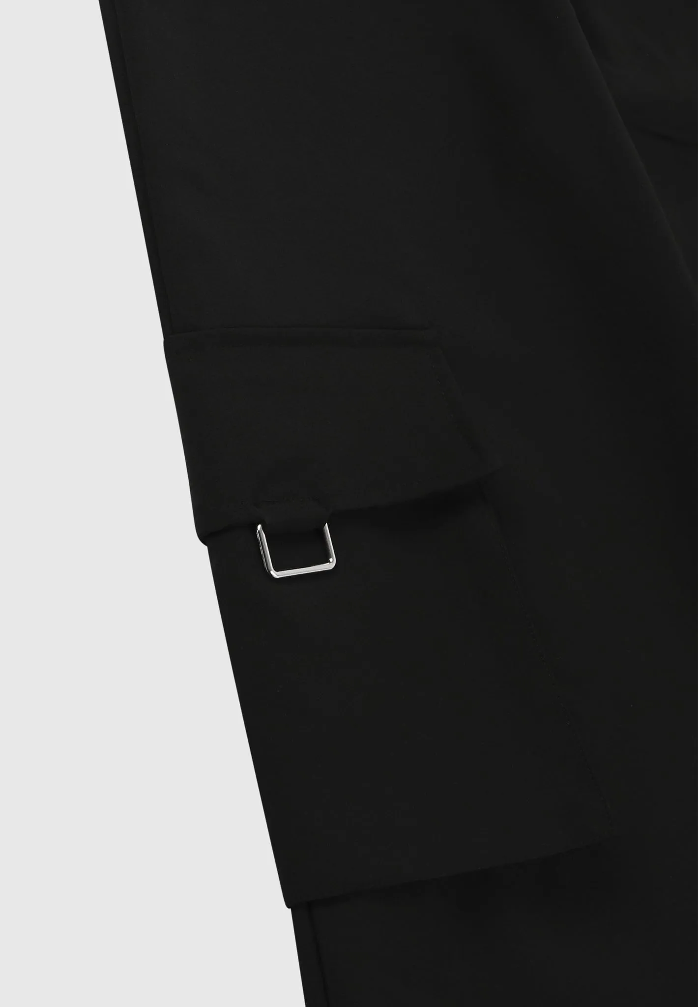 Trousers with Zip Detail - Black