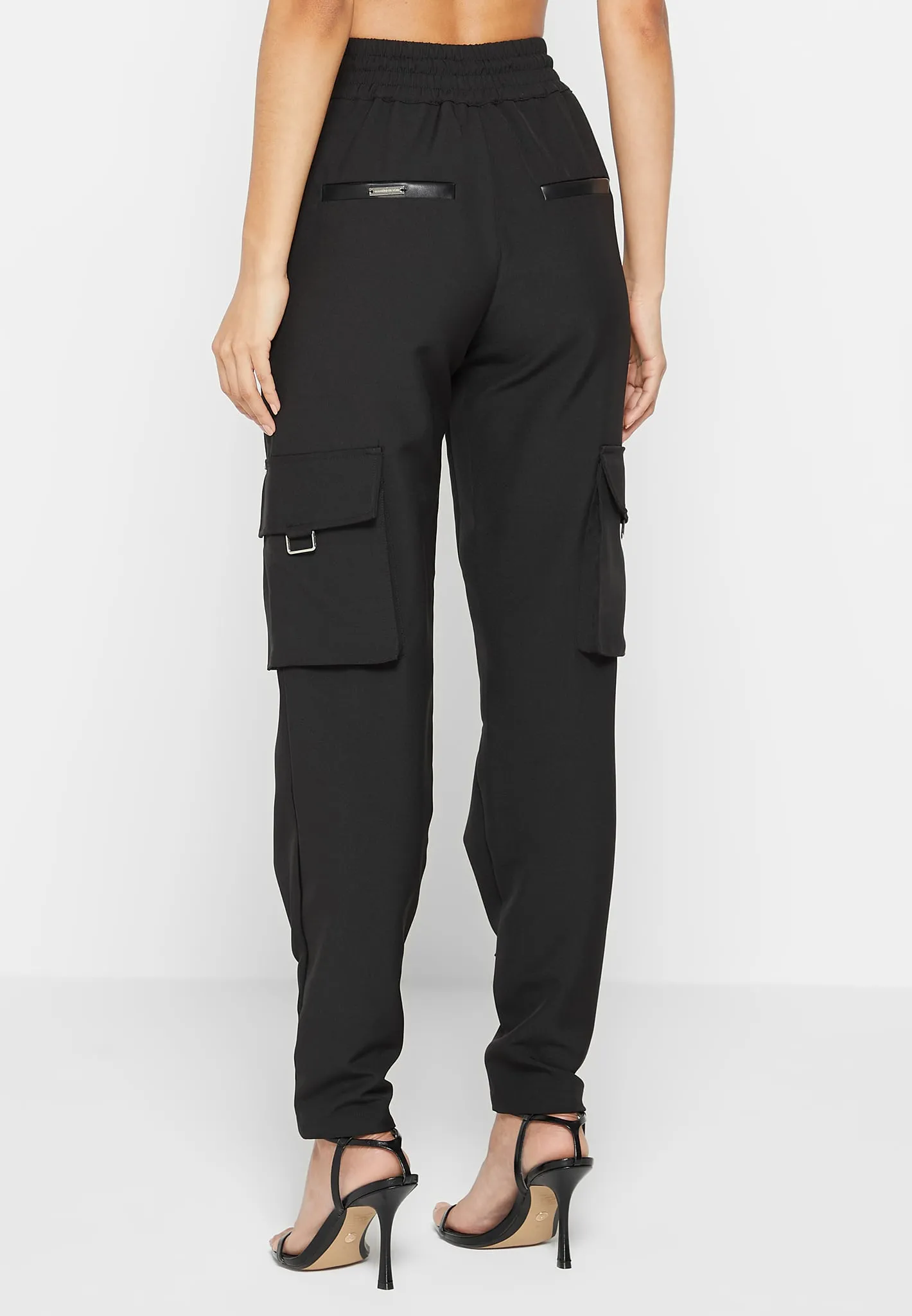 Trousers with Zip Detail - Black