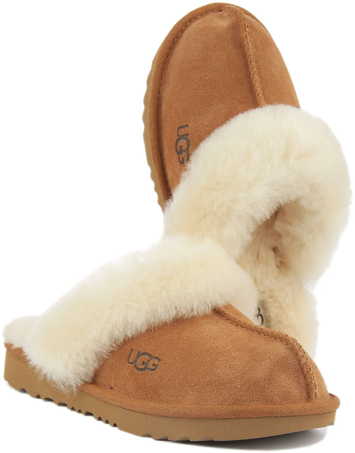 Ugg Australia Cozy II Slippers In Chestnut For Kids