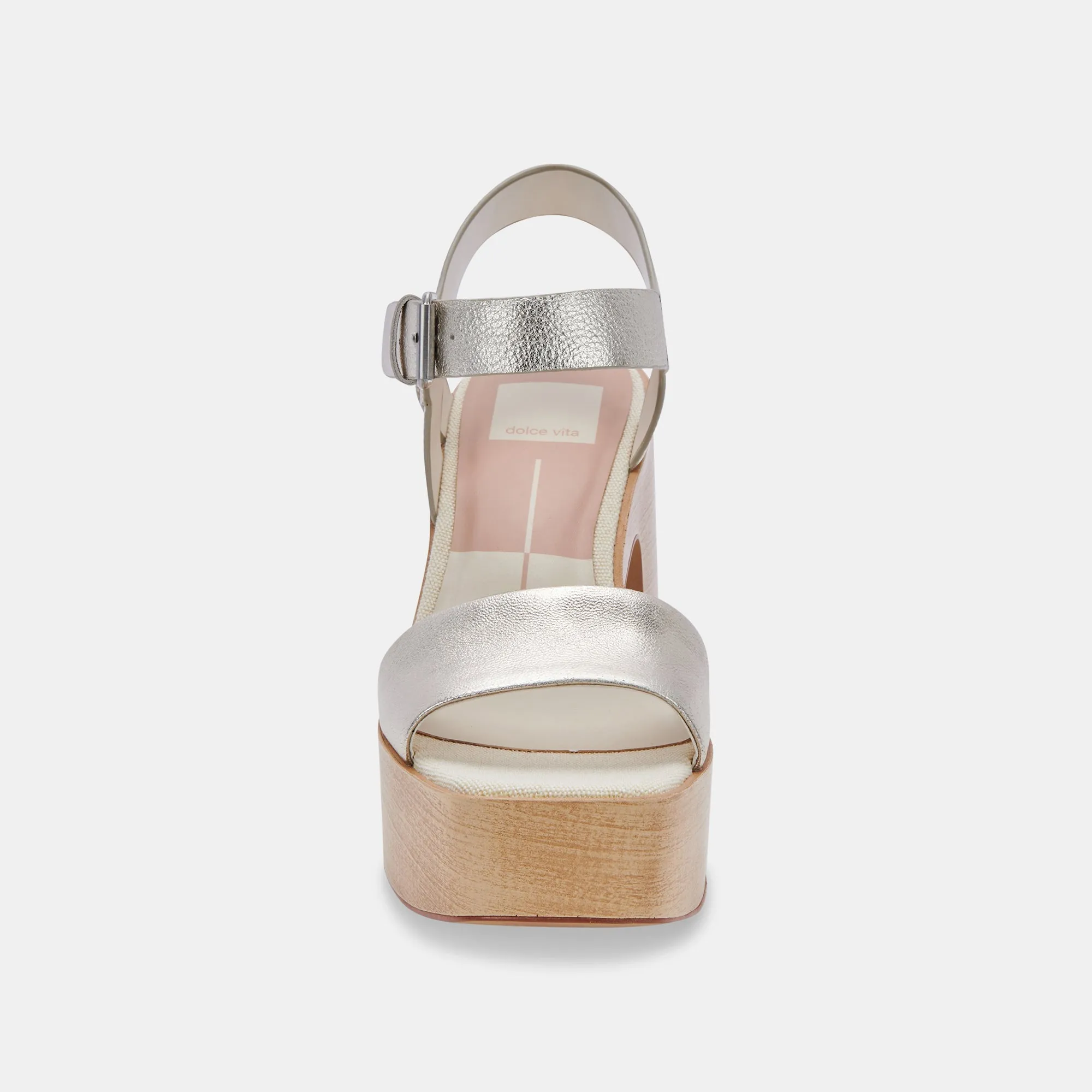 WALLIS HEELS LIGHT GOLD LEATHER