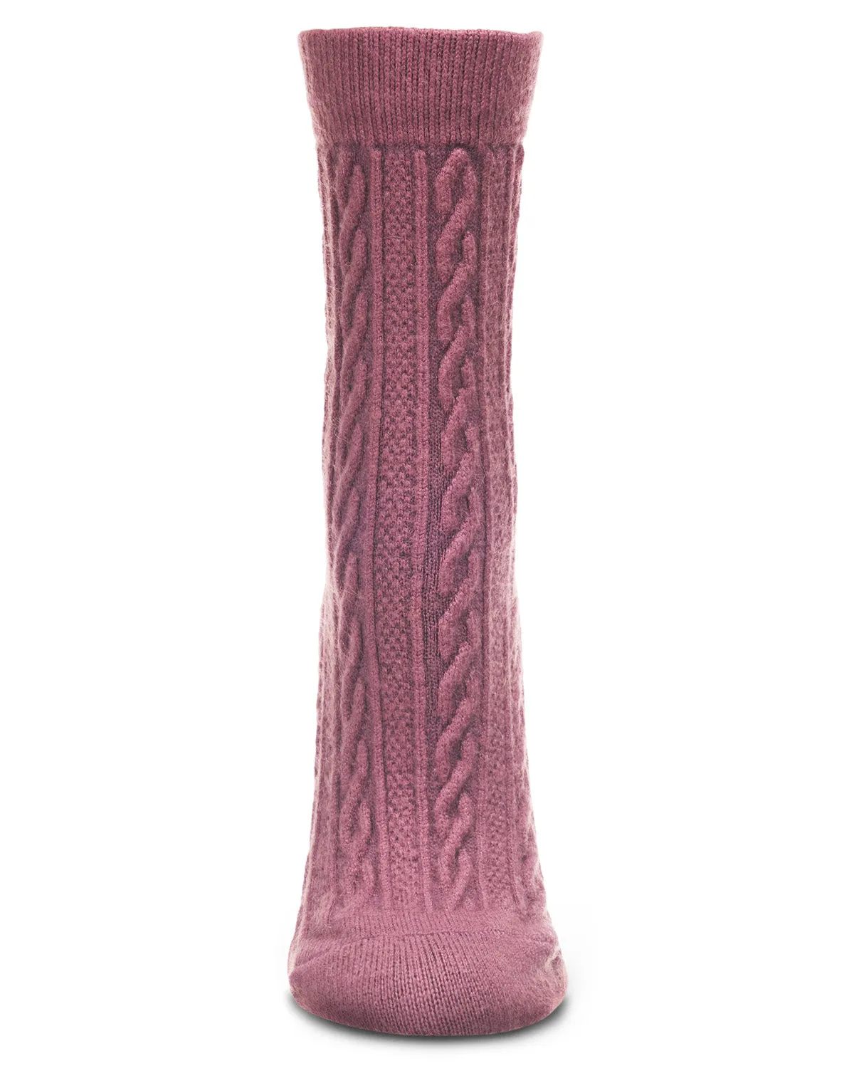 Women's Classic Cozy and Warm Cable Knit Crew Socks