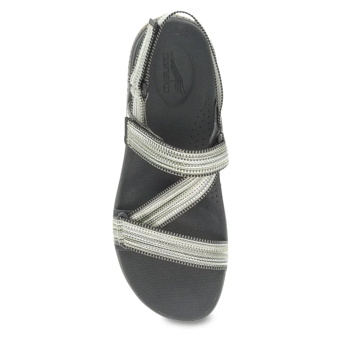 Women's Dansko Rayna Color: Black Multi Webbing Sandal