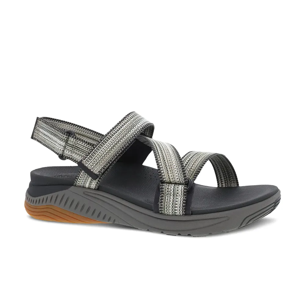 Women's Dansko Rayna Color: Black Multi Webbing Sandal