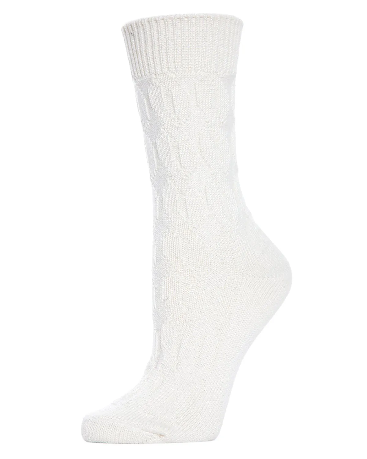 Women's Neutral Twisted Knit Essential Boot Socks