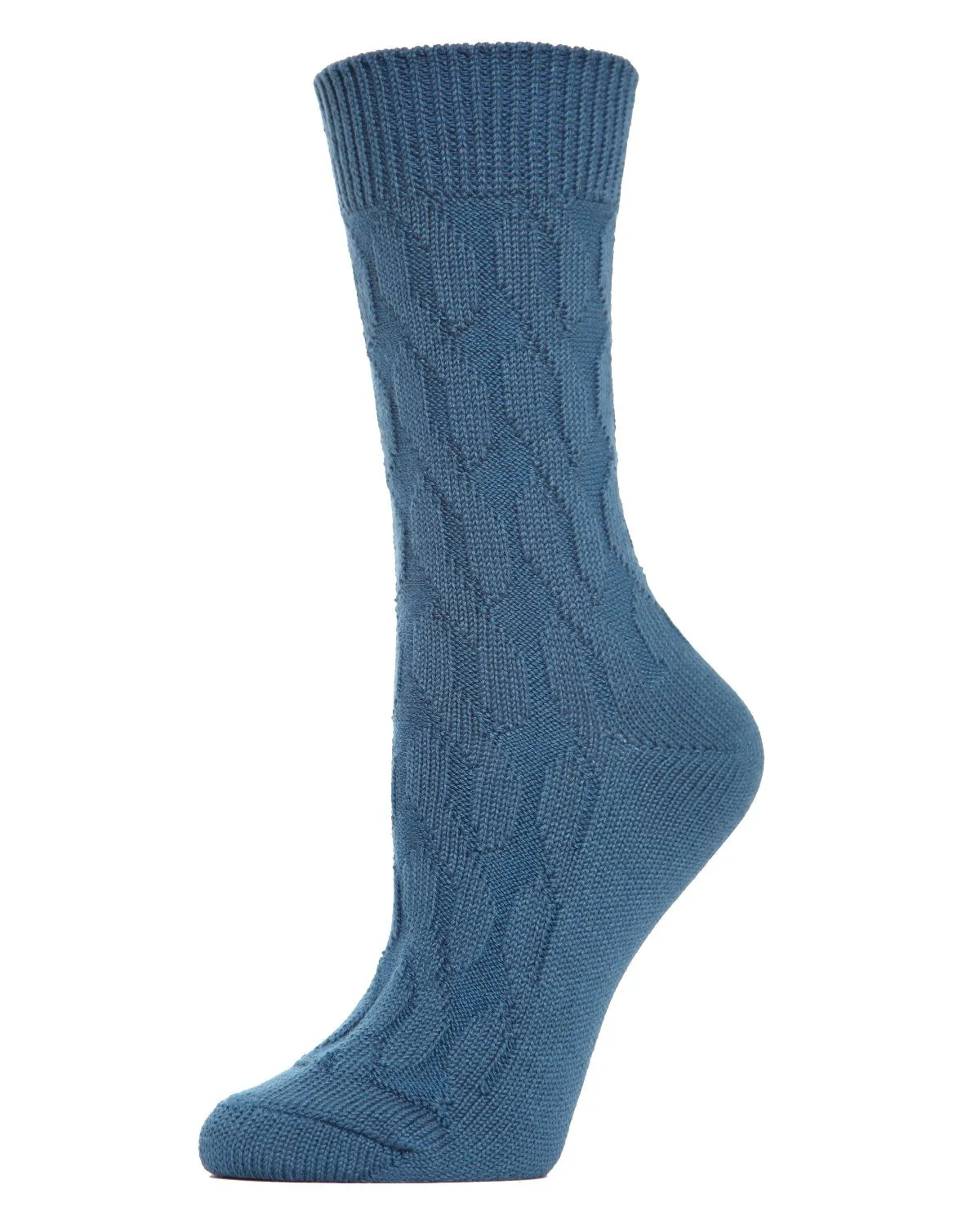 Women's Neutral Twisted Knit Essential Boot Socks