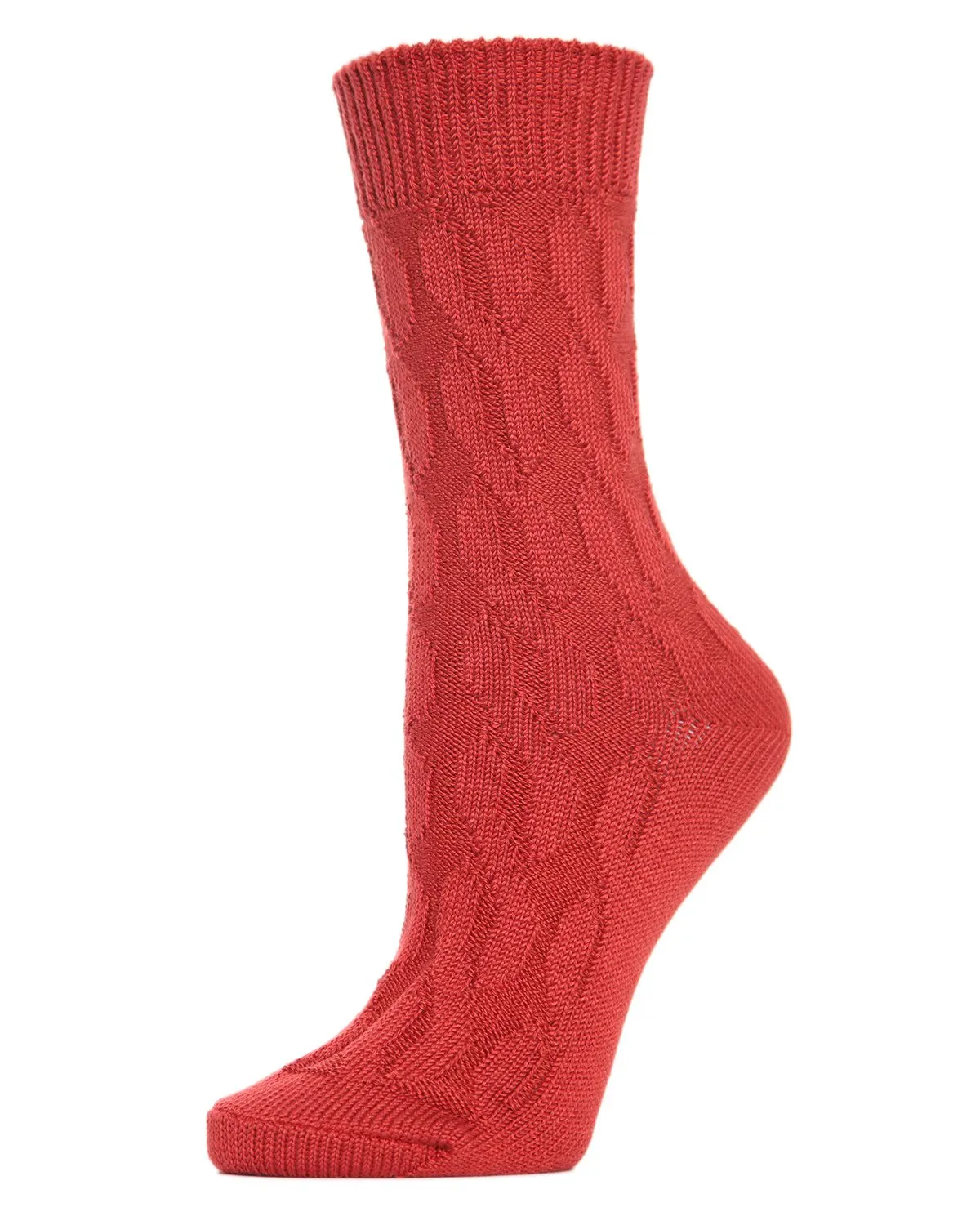 Women's Neutral Twisted Knit Essential Boot Socks