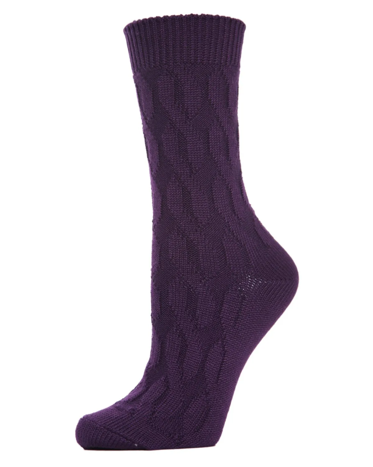 Women's Neutral Twisted Knit Essential Boot Socks