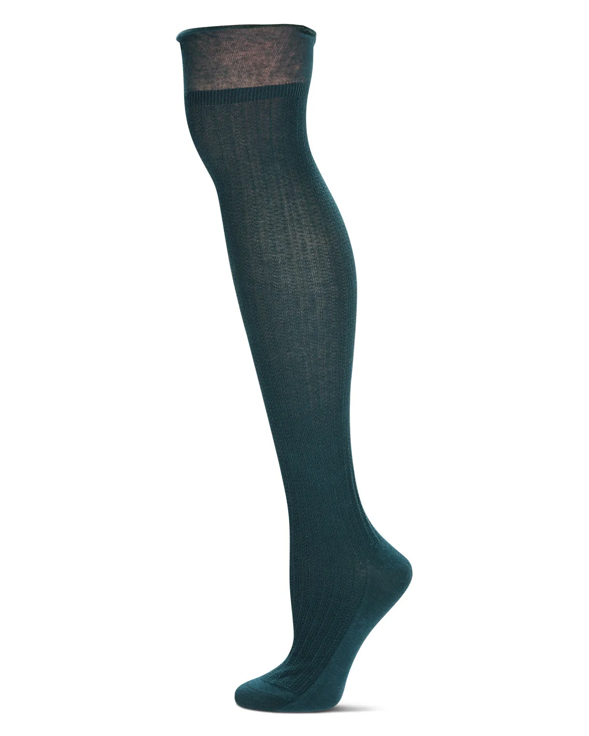 Women's Ruffle Rib Over The Knee Socks