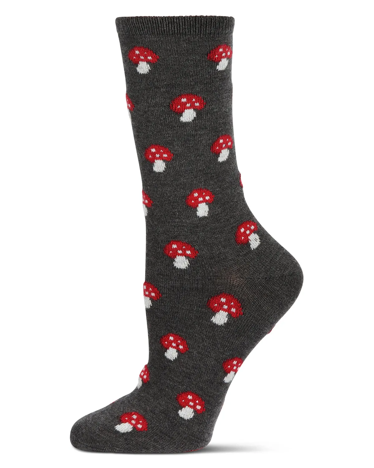 Women's Soft Mushroom Cashmere Crew Socks