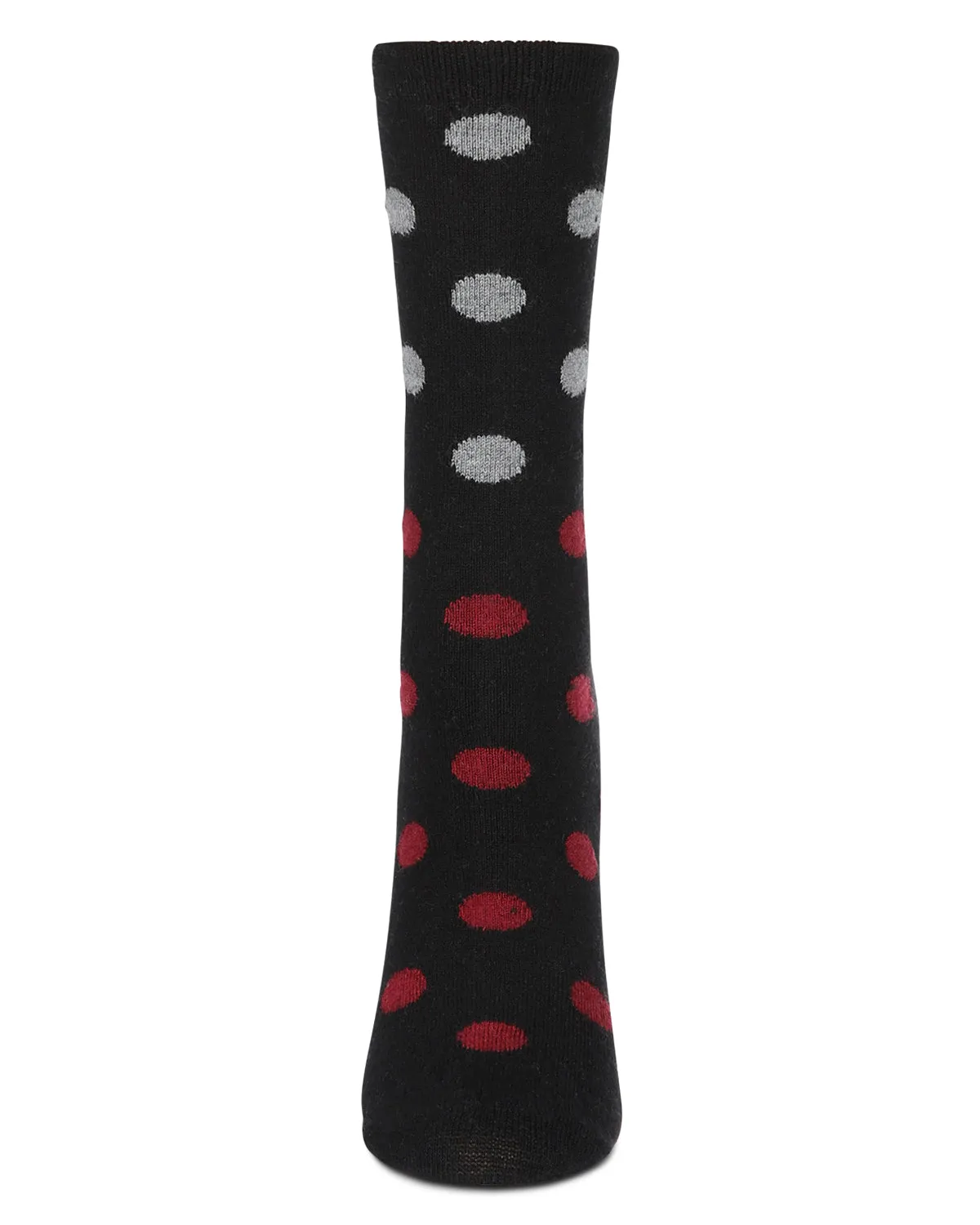 Women's Spotted Cashmere Blend Crew Socks